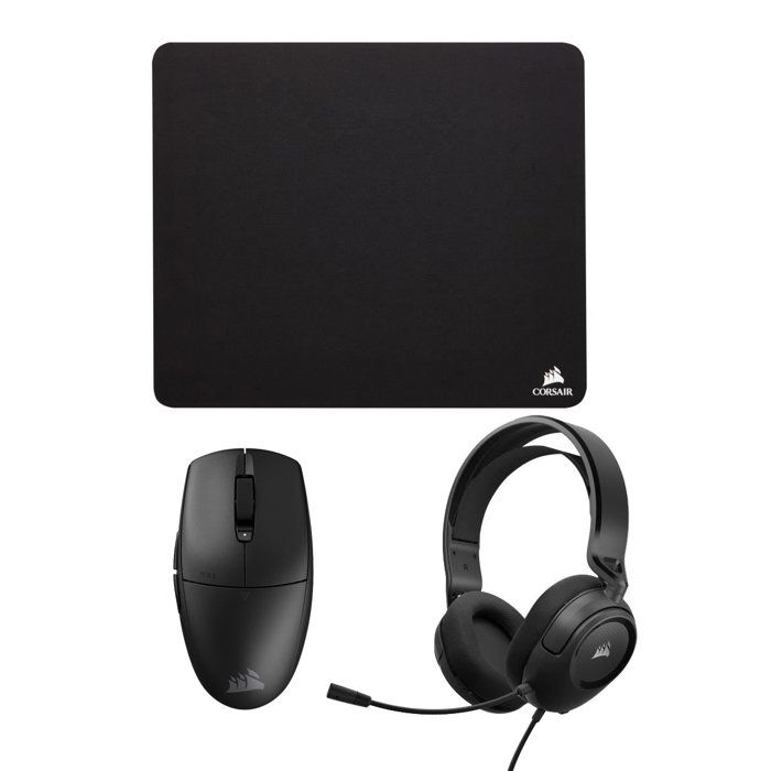 Ensemble Souris tapis de souris et casque Corsair MM100 M55-WIRELESS HS35 V2 Stereo