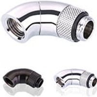 CONSTRUCTEUR Fitting arrondi rotatif 90° argent - 14mm