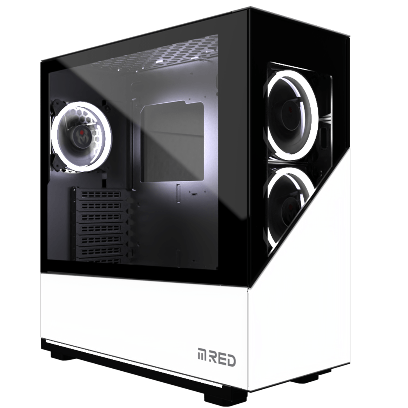 M RED ELITE WHITE Rainbow ARGB MR 007 MT Sans Alim ATX
