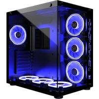 MRED Boitier PC Gamer ATX Black RGB Crystal Sea
