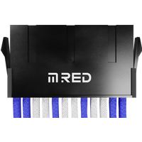 M RED Kit ext  7 CA�bles tressA�s Ultimate Blanc Bleu
