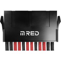 M RED Kit ext  7 CA�bles tressA�s Ultimate Noir Rouge
