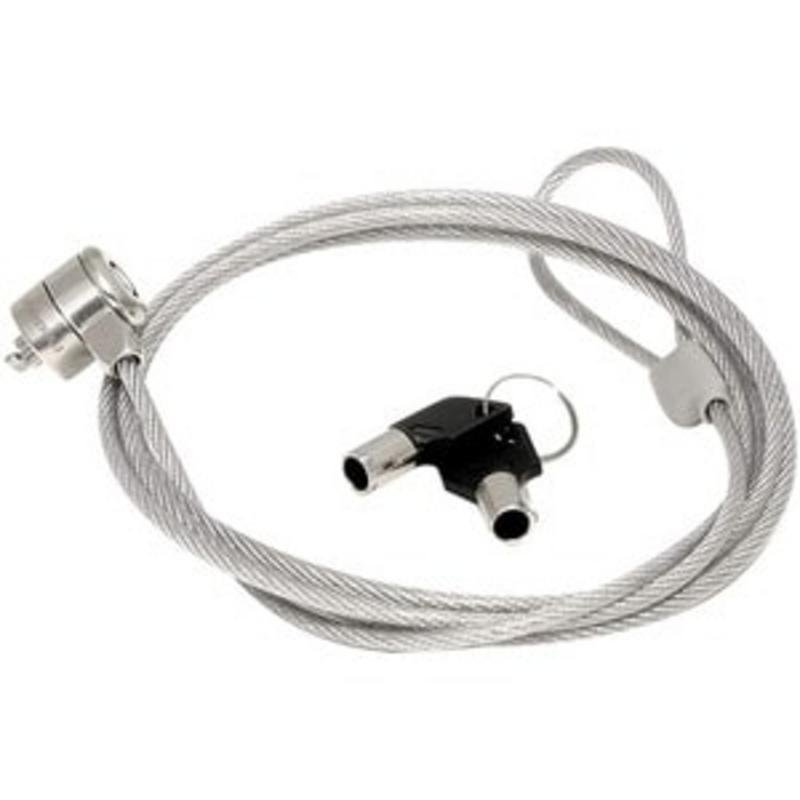 mobilis Cable antivol Mobilis 1,8 m 2 clés Acier Argenté