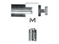 mobilis Câble antivol Mobilis 1,8 m Llave Acero Blanco