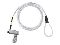 mobilis Câble antivol Mobilis 1,8 m Nano Breche Acier White
