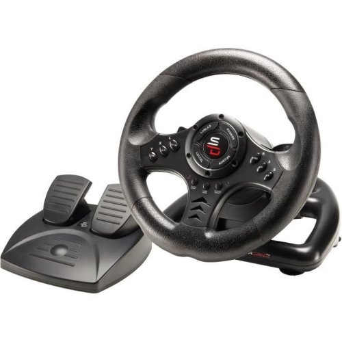 Subsonic Volant SUBSONIC SA5426-NG avec pédales, Force Feedback, 180°, PC PS4 Xbox Switch
