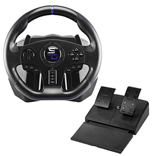 Subsonic Superdrive - Volant De Course Sv750 Avec Pédalier, Palettes De Vitesses Et Vibrations - Xbox Serie X S, Ps4, Xbox One, Switch, Pc (Programmable Pour Tous Les Jeux)