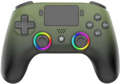 Manette sans fil Subsonic SA5716-3 Bluetooth LED Green militaire pour PS5 et PC