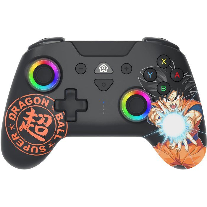 Manette sans fil - Nintendo Switch Switch OLED Switch 2 - Dragon Ball Super Goku - Bluetooth - Black - SUBSONIC