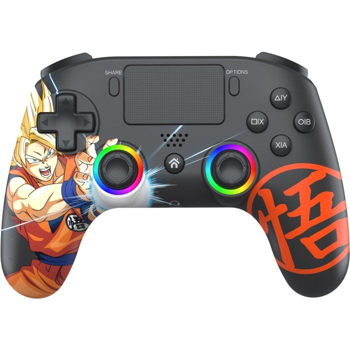 Manette sans fil - PS4 PC - Dragon Ball Goku Super Saiyan - Bluetooth - Black - SUBSONIC