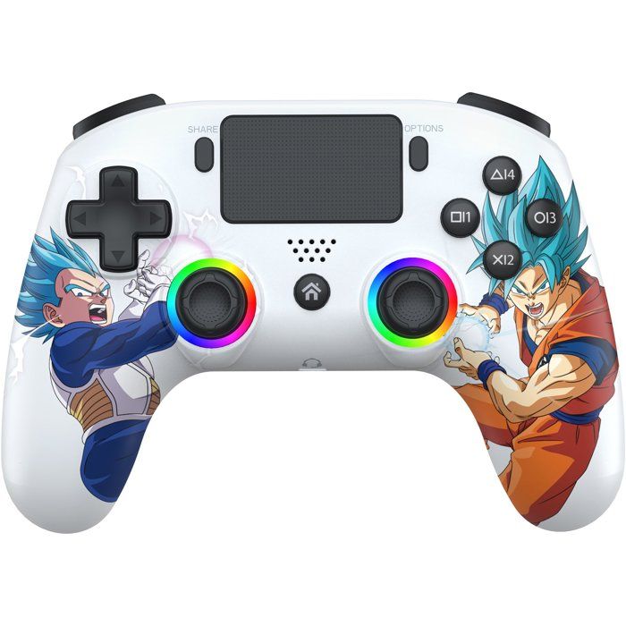 Manette sans fil - PS5 PC - Dragon Ball Goku vs Vegeta - Bluetooth - White - SUBSONIC