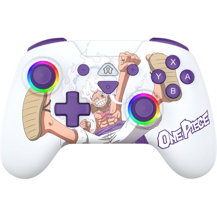 Manette sans fil - Nintendo Switch Switch OLED Switch 2 - One Piece Luffy Gear 5 - Bluetooth - White - SUBSONIC
