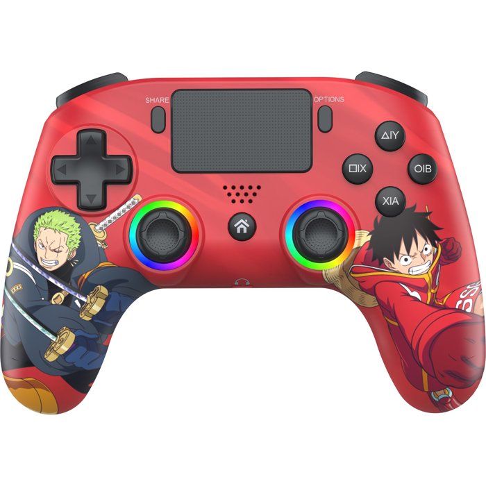 Manette sans fil - PS4 PC - One Piece Luffy vs Zoro - Bluetooth - Black - SUBSONIC