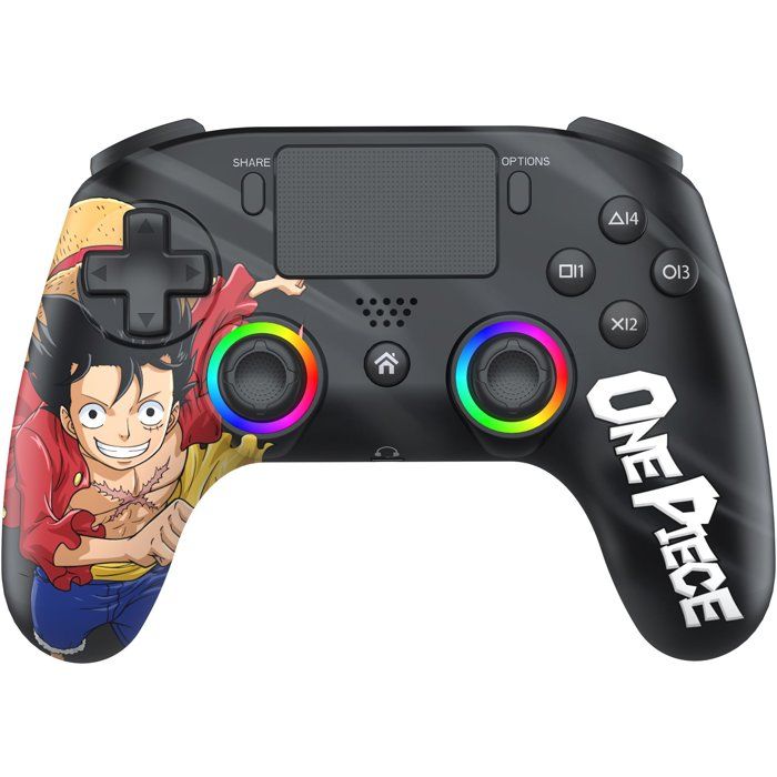 Manette sans fil - PS5 PC - One Piece Luffy Fishman - Bluetooth - Black - SUBSONIC
