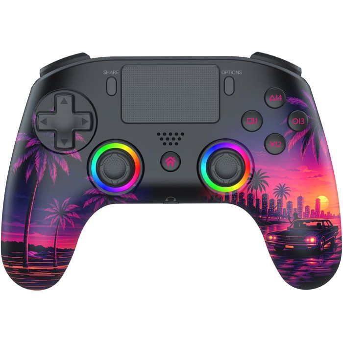 Manette sans fil - PS5 PC - Sunset - Bluetooth - LED RGB programmables - SUBSONIC