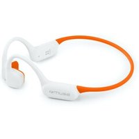 de sport sans fil à conduction osseuse M-238 BCW avec lecteur MP3 White et Orange