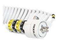 mobilis Câble de verrouillage Mobilis 001234 1,8 m Acier Combiné Sécurisé White
