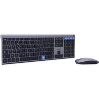 Ensemble Clavier souris sans fil BLUESTORK AZERTY Metal Silencieux Touches ciseaux