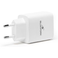 Bluestork Chargeur USB-C USB-A 3 ports - 65W - Blanc