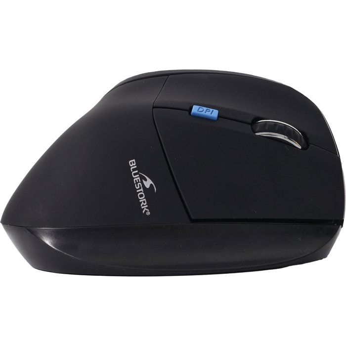Souris Ergonomique Sans Fil - BLUESTORK - ERGO - Rechargeable - PC MAC - Black touch blue