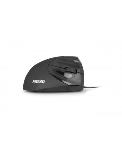 urban-factory Ratón Urban Factory ERGO USB 3600 DPI Black Design Vertical Ergonomique