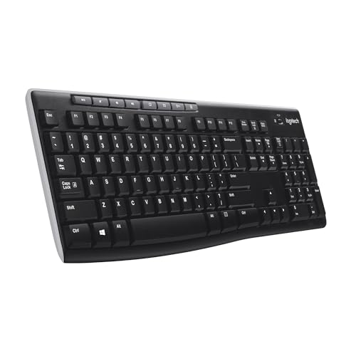 Logitech Wireless Frances Keyboard K270 Inalambrico, Noir, 3.20 x 45.00 x 16.00 cm