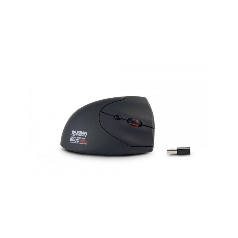 urban-factory Ratón Urban Factory ERGO NEXT Vertical Sans Fil 1600 DPI Black 6 Boutons