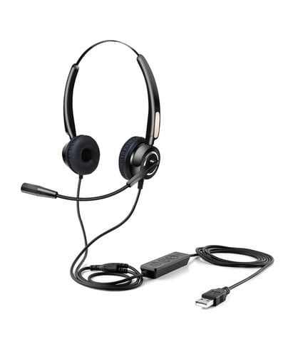 urban factory Urban Factory USB HEADSET WITH REMOTE CONTROL Casque Avec fil Arceau USB Type A Black
