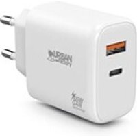 SECTEUR 65W TYPE C GAN AVEC 1 PORT USB-C 45W 1 PORT USB-A 18W CHARGE RAPIDE WHITE
