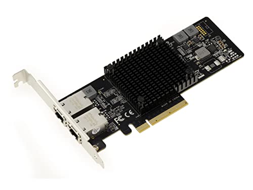 KALEA-INFORMATIQUE Carte contrôleur réseau PCIe LAN ethernet 10G 5G 2.5G 1G avec 2 Ports RJ45. Chipset Intel X550AT2
