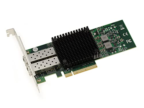 KALEA-INFORMATIQUE Carte contrôleur PCIe réseau LAN 10G Fibre SFP 2 Ports avec Chipset MELLANOX X-3-10GbE Ethernet Network Adapter