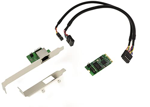 KALEA-INFORMATIQUE Carte M2 M.2 NGFF PCIe B M Key 2.5 Gigabit RJ45 LAN ethernet 10 100 1000 1G 2.5G avec Chipset Intel I225
