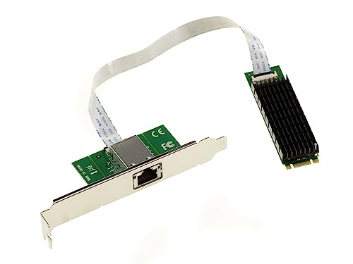 KALEA-INFORMATIQUE Carte contrôleur réseau M2 PCIe B M vers RJ45 10G LAN 10 Gigabit Ethernet avec Chipset Aquantia AQC107