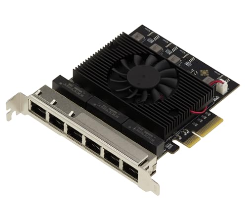 KALEA-INFORMATIQUE Carte contrôleur réseau PCIe 6 Ports 2.5 LAN Gigabit ETHERNET 10 100 1000 2500 1G 2.5G RJ45 avec chipset Realtek RTL8125