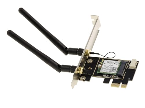 KALEA-INFORMATIQUE Carte contrôleur PCIe WiFi 7 Wi-FI 6 et 6E, et Bluetooth 5.4, débits jusqu'à 5 Gigabit. Contrôleur Intel BE200