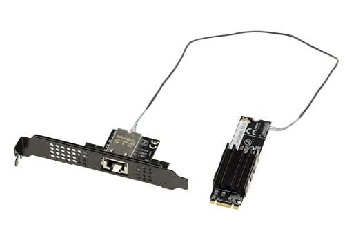 KALEA-INFORMATIQUE Carte contrôleur réseau M2 RJ45 10G LAN 10 GIGABIT ETHERNET pour Port M2 de Type PCIe, clé M ou B M avec CHIPSET AQUANTIA AQC113