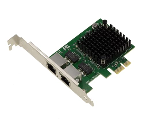 KALEA-INFORMATIQUE Carte PCIe contrôleur réseau 2.5G x2 LAN Gigabit Ethernet 2 Ports RJ45 Dual chipset Intel I226 SRKTU Support 10 100 1000 2500 1 G 2.5 G