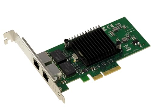 KALEA-INFORMATIQUE Carte contrôleur réseau PCIe x4 2 Ports Dual Gigabit Ethernet avec chipset Intel 82576