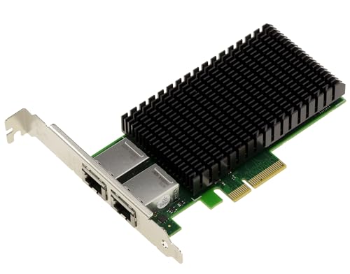 KALEA-INFORMATIQUE Carte contrôleur réseau PCIe x4 avec 2 Ports 10 Gigabit Ethernet RJ45 avec chipset Intel X550 10G