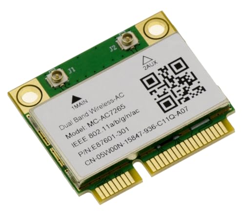 KALEA-INFORMATIQUE Carte contrôleur réseau Mini PCIe WiFi Dual Band 802.11a b g n AC 1200M et Bluetooth 4.2 avec chipset Intel 7265