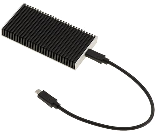 KALEA-INFORMATIQUE Boitier Aluminium USB4 et Thunderbolt 4 40G pour SSD M2 NVMe. Débit réel mesuré sur Mac ou PC 3.7G s