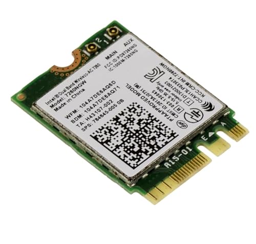 KALEA-INFORMATIQUE Carte contrôleur réseau M2 M.2 NGFF E A Key WiFi IEEE 802.11ac et Bluetooth 4.0 avec chipset Intel 7260NGW