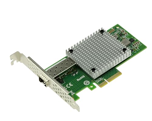 KALEA-INFORMATIQUE Carte contrôleur réseau SFP 10G sur Port PCIe x4 avec Gestion avancée du trafic réseau, chipset Intel 82599 (X520)