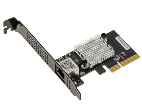 KALEA-INFORMATIQUE Carte Contrôleur Réseau PCIe x4 Gen 4.0 10 Gigabit Ethernet Compatible 1G 2.5G 5G 10G Connecteur RJ45 Chipset Realtek RTL8127 Rétrocompatible Gen 3.0
