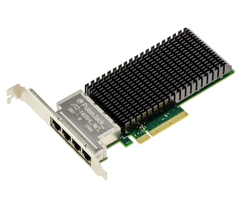 KALEA-INFORMATIQUE Carte contrôleur réseau PCIe Gen 4.0 x8 Quad LAN ETHERNET RJ45 10G 5G 2.5G 1G 4 Ports avec chipset Intel E610-XT4 gravé en 7nm