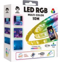 Ruban LED RGB XL Geek Monkeys 10 m avec revetement en silicone Telecommande App a telecharger