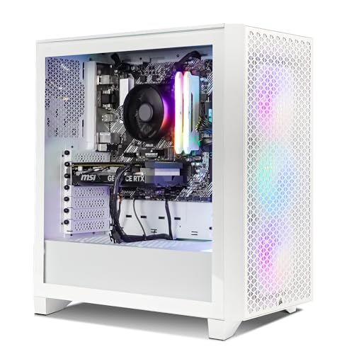 PC Gamer RTX4060 ARGB White BOITIER 3000D RGB White RYZEN 5 4500 DDR4 32Go 3600Mhz NVIDIA GeForce RTX 4060 8Go GDDR6 AMD A520M CSM SSD 1To NVME Alim 550W 80 Plus Bronze WiFi 5 WindowPro11