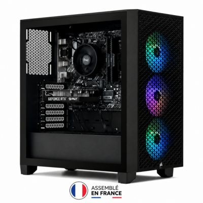 PC Gamer CORSAIR A3000D R55060FR - AMD Ryzen 5 5500 – NVIDIA GeForce RTX 5070 – 16 Go RAM DDR4 – SSD 1 To - W11Pro