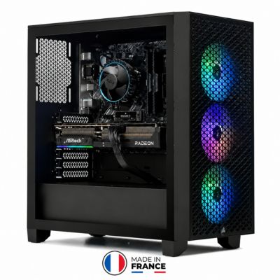 PC Gamer CORSAIR 3000D R79070XTXFR - AMD Ryzen 7 5700X - AMD Radeon RX 9070 XT - 16 Go RAM DDR4 - SSD 1 To - SANS OS