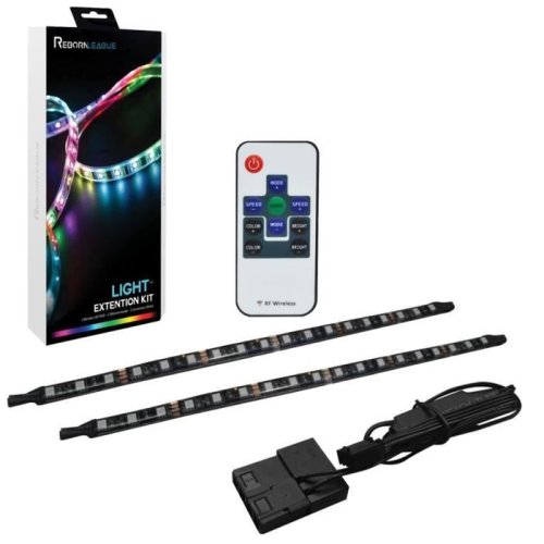 REBORNLEAGUE Lot de 2 bandes LED (16 LED bande) - L 30 cm - Avec telecommande